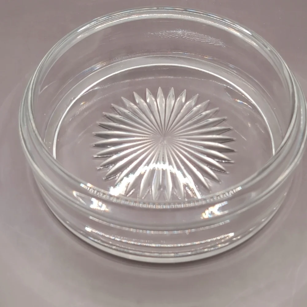 Vintage Westmoreland Della Robbia Heavy Glass Candy Chocolate Nut Dish with Lid